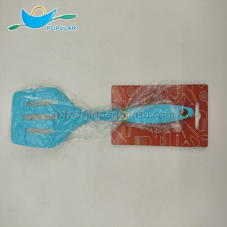 Set of 10 blue  silicone kitchen utensils