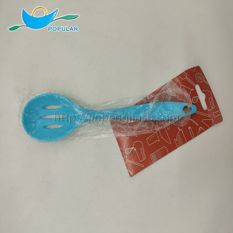 Set of 10 blue  silicone kitchen utensils