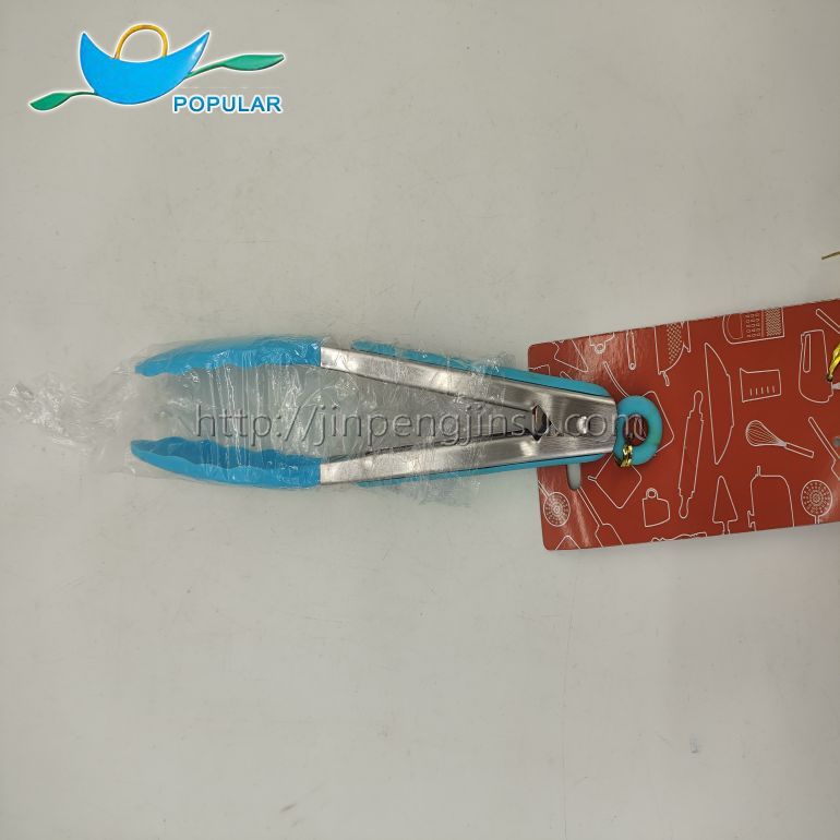 Set of 10 blue  silicone kitchen utensils