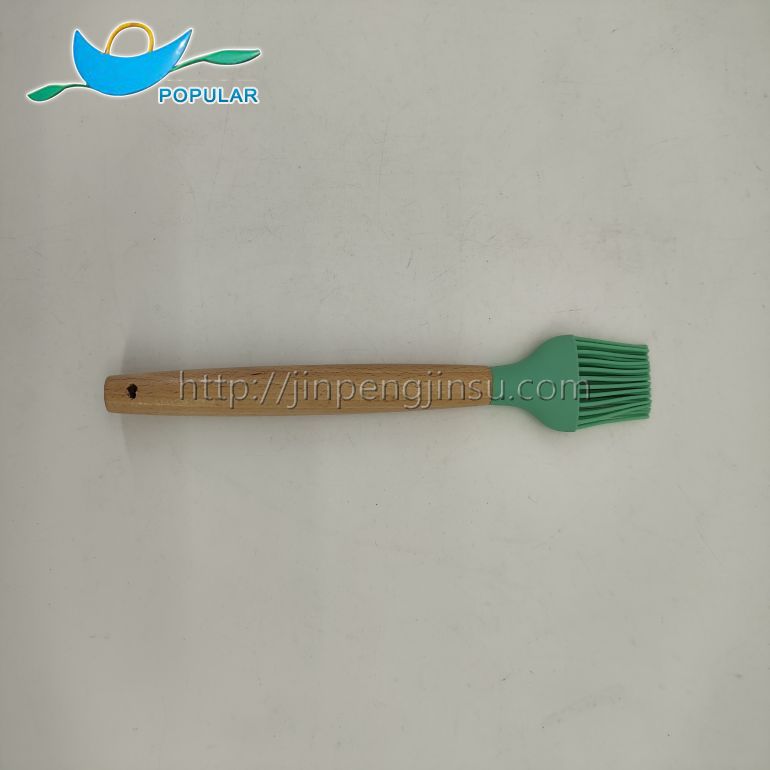 set of 5 wood handle silicone kitchen utensils 