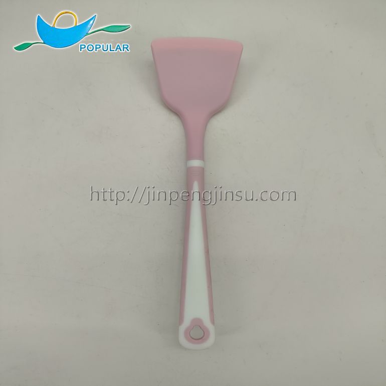 set of 12 pink silicone kitchen utensils