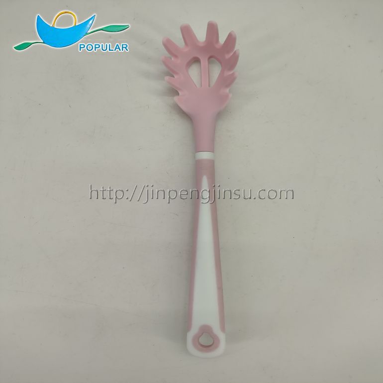 set of 12 pink silicone kitchen utensils