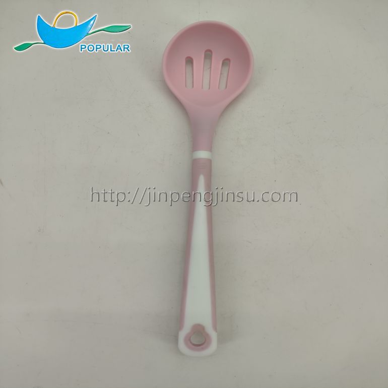 set of 12 pink silicone kitchen utensils