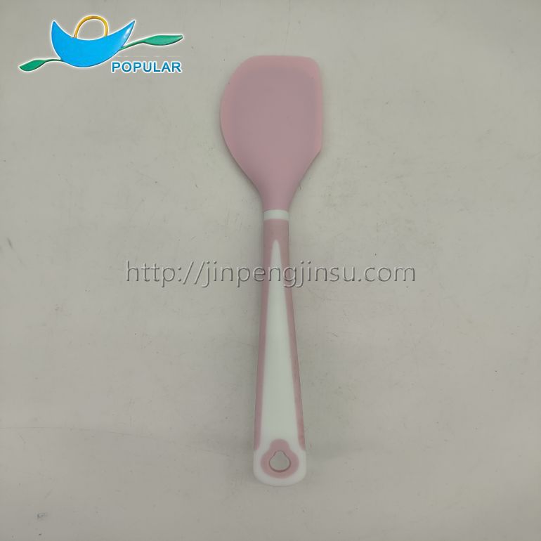 set of 12 pink silicone kitchen utensils