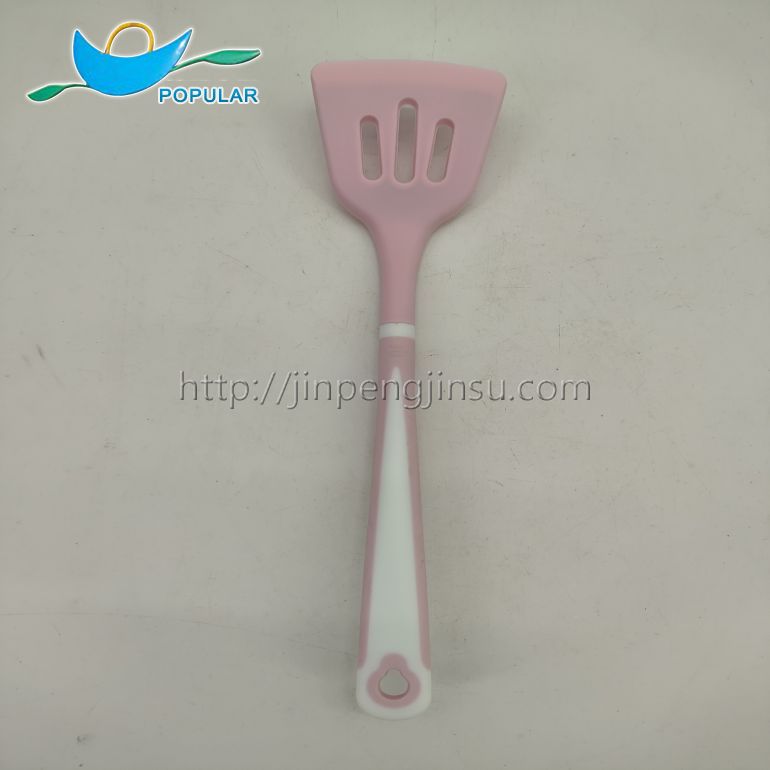set of 12 pink silicone kitchen utensils