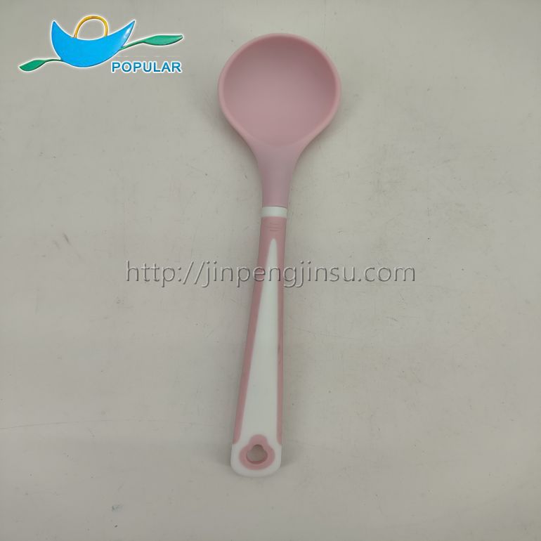 set of 12 pink silicone kitchen utensils