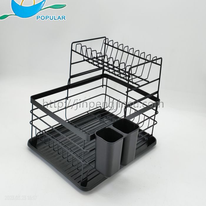 Black dish holder