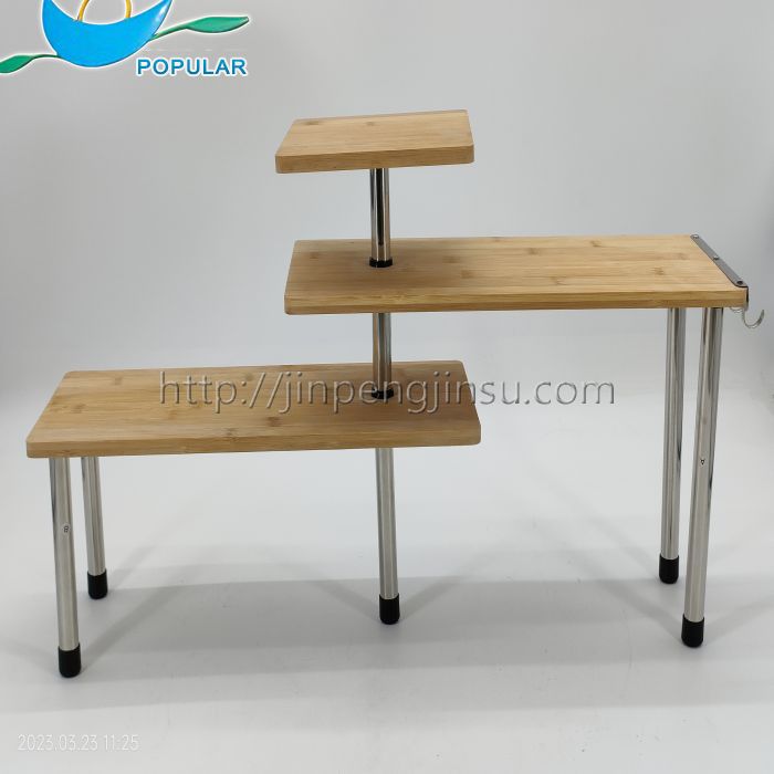 On stage storage rack