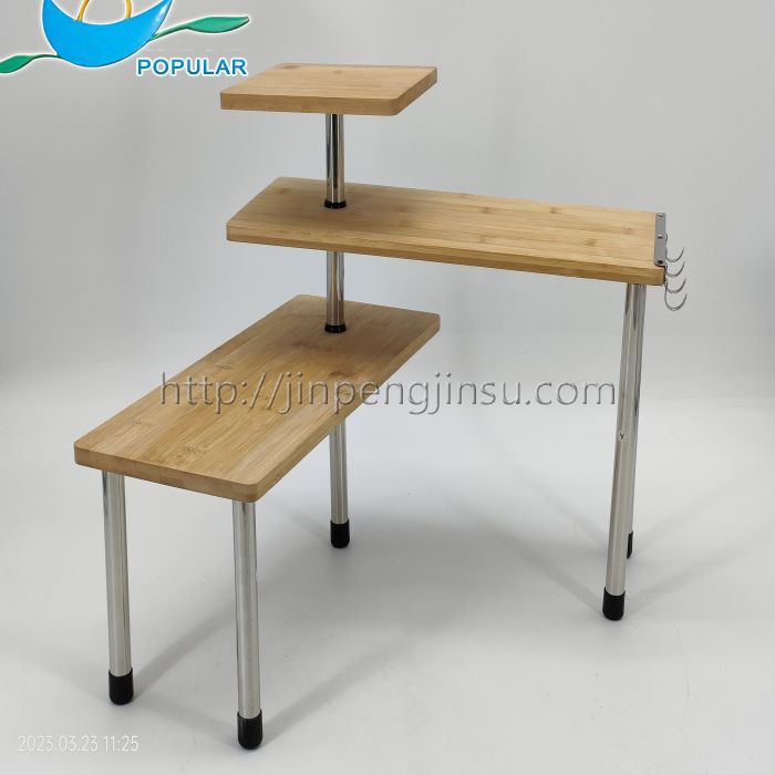 On stage storage rack