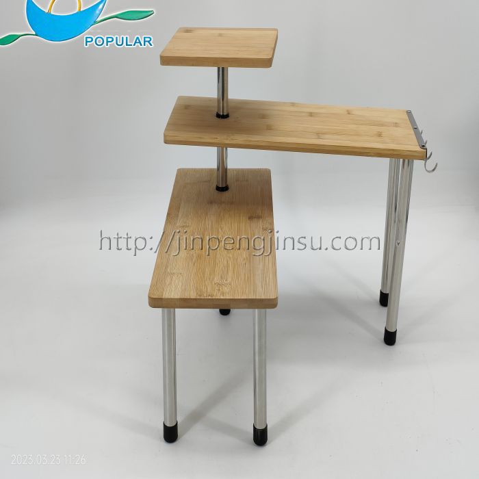 On stage storage rack