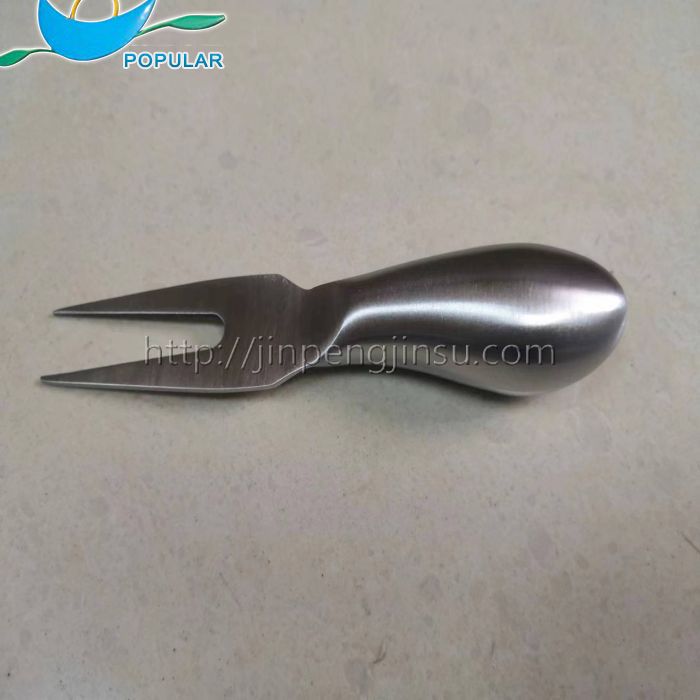 Cheese fork with hollow handle
