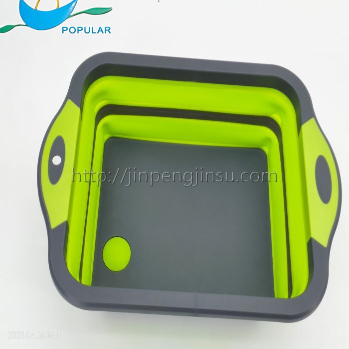 Square folding water basket