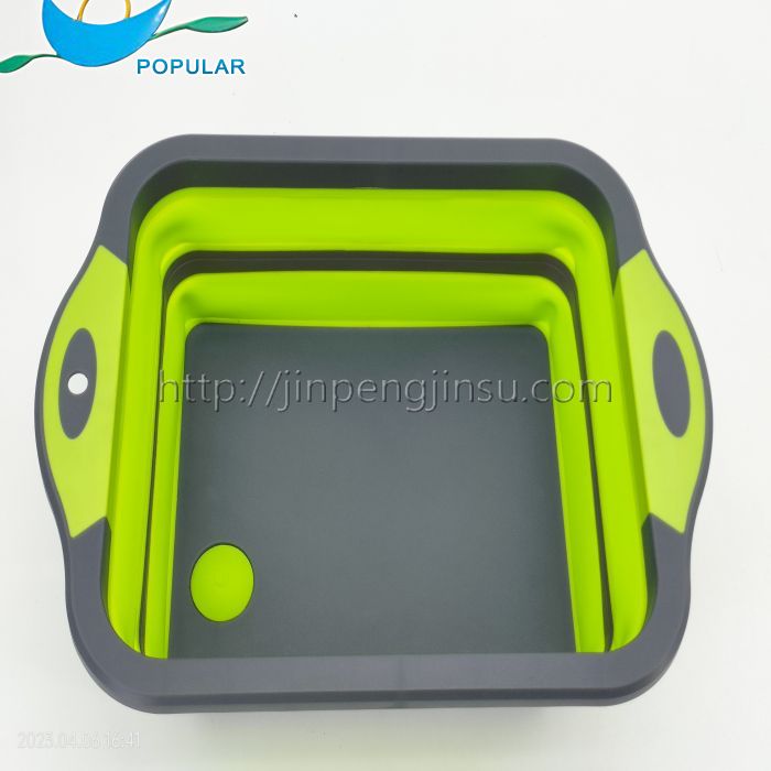 Square folding water basket