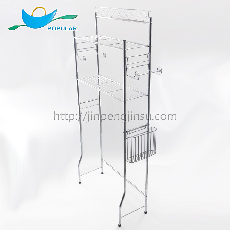 Over the toilet rack