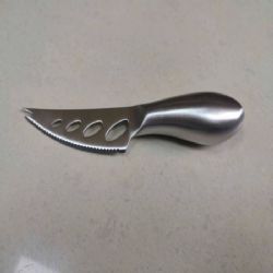 Cheese hole knife with hollow handle