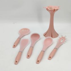 Set of 5 silicone kitchen utensils