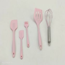 Set of 5 silicone kitchen utensils